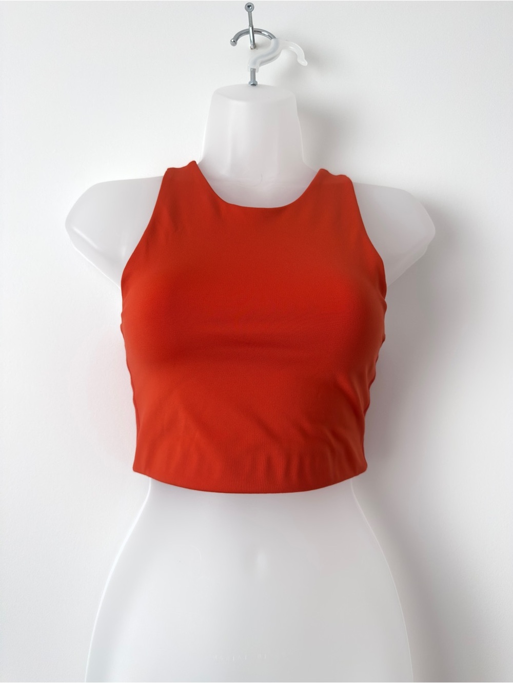 girlfriend collective pumpkin orange sports bra
